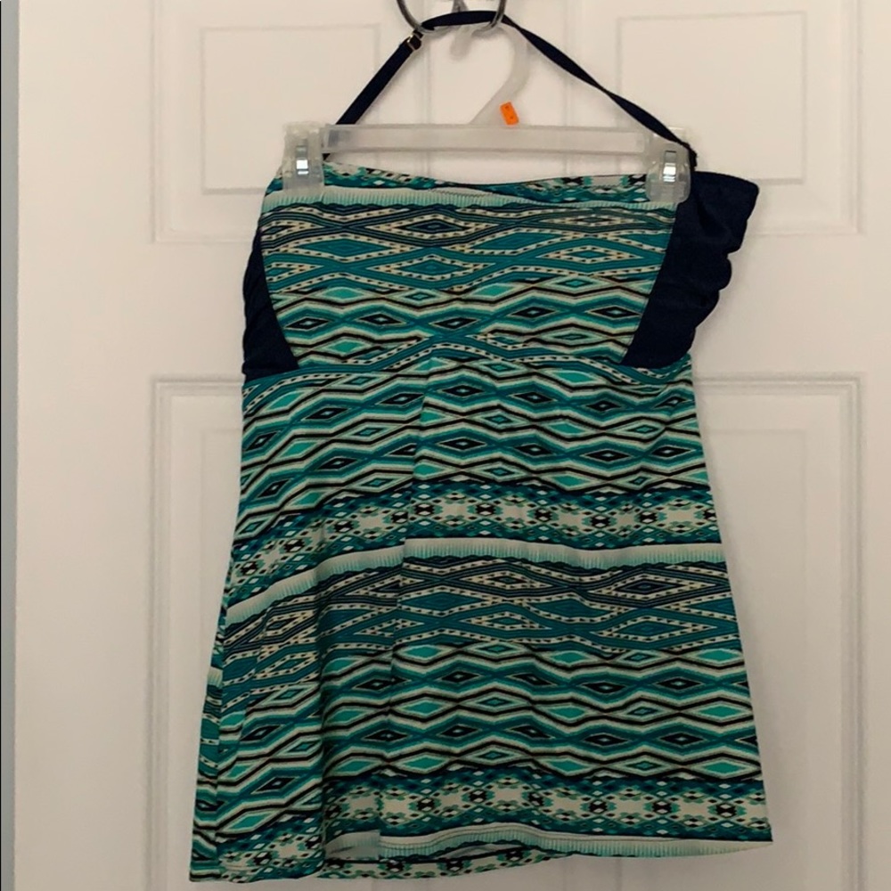 JESSICA SIMPSON // Aztec Tankini Top